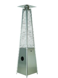 stainless steel pyramid flame patio heater