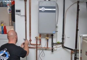 turning off tankless water heaters