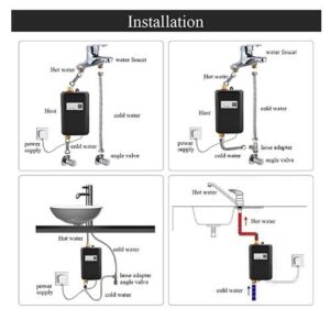 3000w tankless water heater intallation