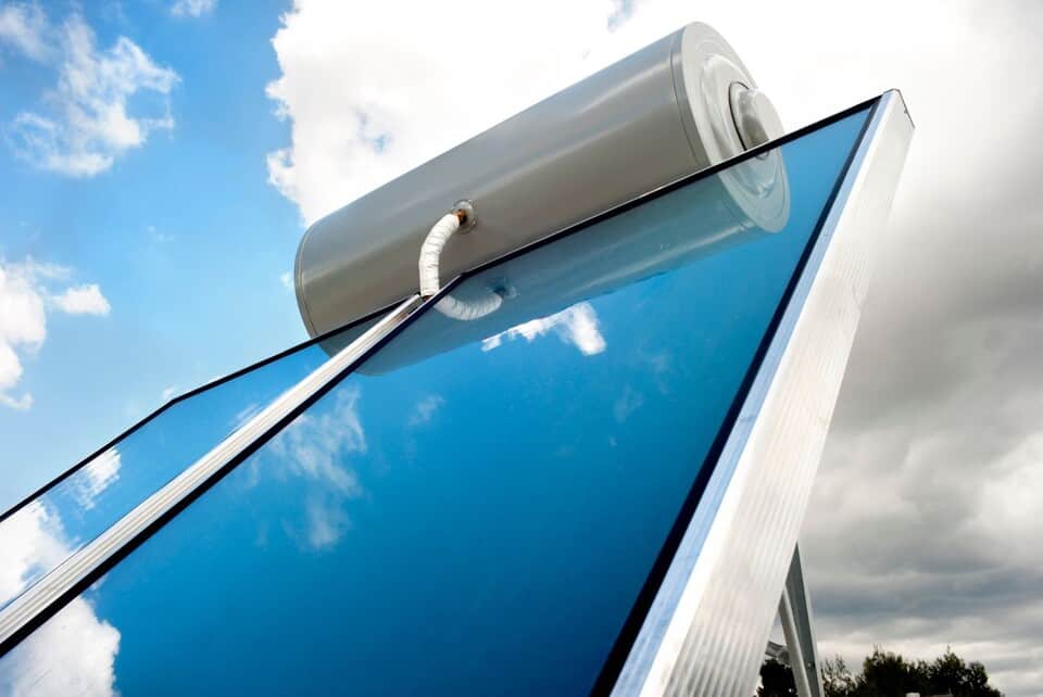 solar roof water heater